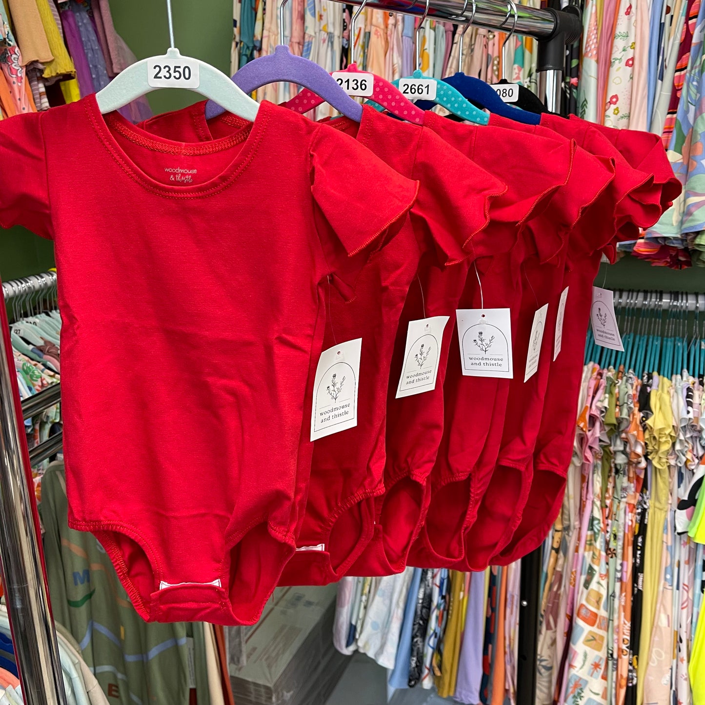 Woodmouse & Thistle - Red Ruffle Undertee