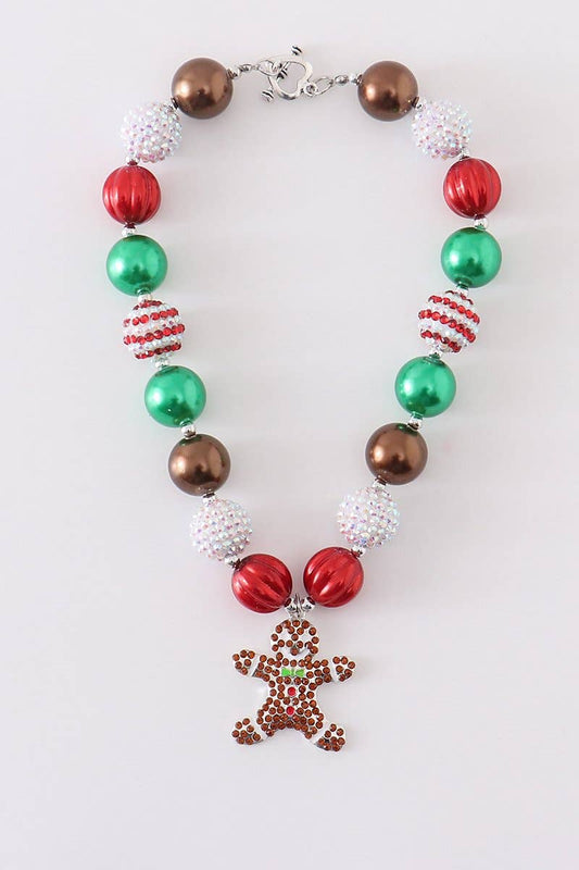 Ginger bread chunky bubble necklace