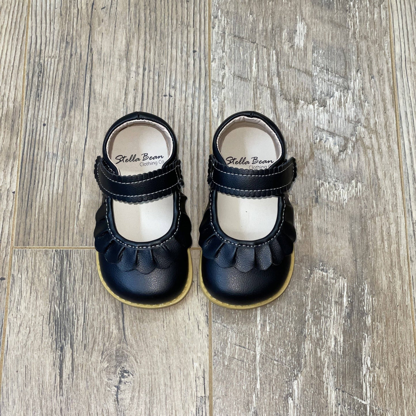 Stella Bean Clothing Co - Ruche Mary Jane Shoes - Black