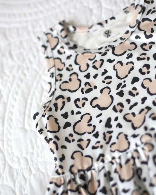 Charlie's Project Kids - Magical Leopard Hayley Girls Sleeveless Twirl Dress