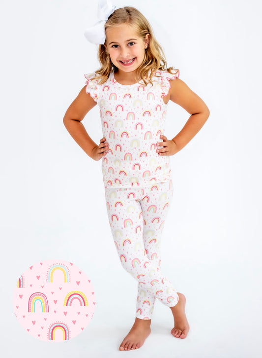 Love Pink Rainbow Cloud Soft Lounge Set